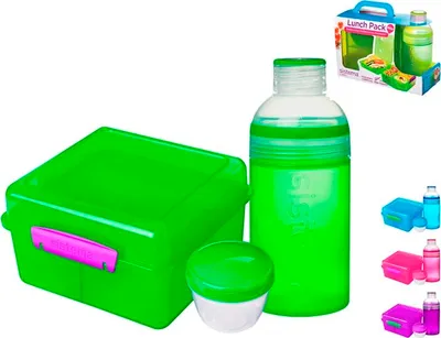 Immagine prodotto di Contenitore per il pranzo blu o viola in polipropilene