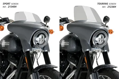 Zdjęcie produktu dla PUIG 21340H High-Road Sport pasuje do HARLEY DAVIDSON SOFTAIL SPORT GLIDE FLSB Przyciemniane
