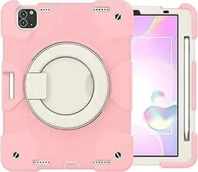 Immagine prodotto di custodia per iPad Mini 6 con supporto girevole e tracolla Rosa
