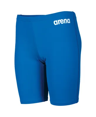 Zdjęcie produktu dla Arena Solid Team Junior – dziecięce szorty do pływania, szybko schnące, wykonane z materiału MaxLife Eco o maksymalnej odporności na chlor i ochronie UV 50+