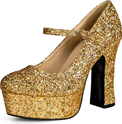 Produktbild von Plateau Schuhe glitter-gold Schuhgröße: 44