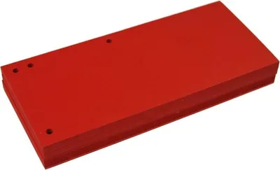 Produktbild von Trennblätter für Ordner 100 St. 1/3 A4 - Rot