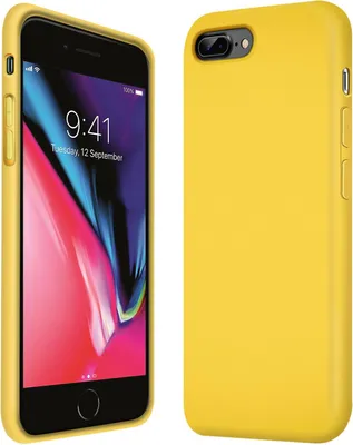 Immagine prodotto di Custodia iPhone 7 Plus / 8 Plus telefono cellulare copertura protettiva custodia in silicone custodia del telefono cellulare, giallo