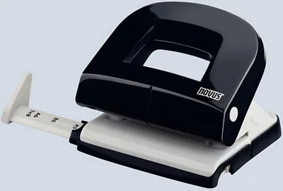 Produktbild von Novus E 216 Locher, 16 Blatt Lochleistung, schwarz glänzend