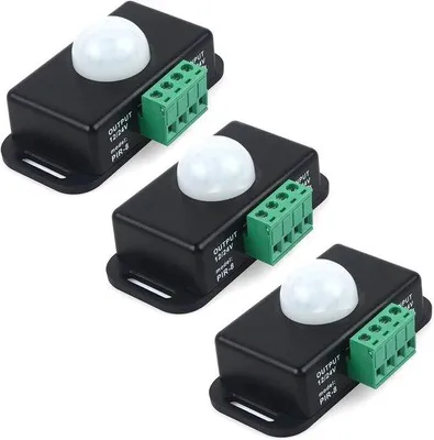Productafbeelding van 3 Stuks 12V/24V Bewegingsmelder Schakelaar PIR-Sensor voor LED-Strips