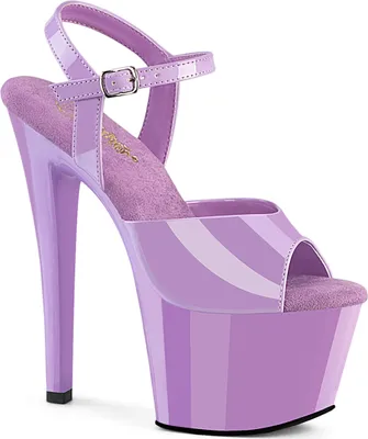 Produktbild von SKY-309 Pleaser y Damen High Heels Riemchen Plateau Sandalen lavendel Lack