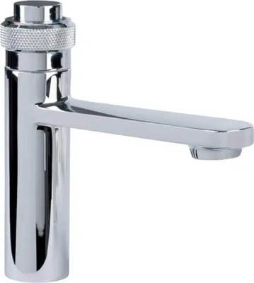 Produktbild von Miomare Badarmatur mit Knopfdruck rund Wasserhahn Armatur Waschtischamatur