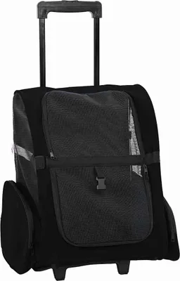 Obrázek produktu pro vidaXL Vozík pro domácí zvířata 3 v 1 černý 48x32x(57-106) cm cm Oxfordská tkanina
