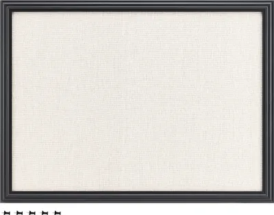 SOFE Pinnwand Aus Leinen Mit Holzrahmen – Weiß, Ca. 36 X 83 Cm
