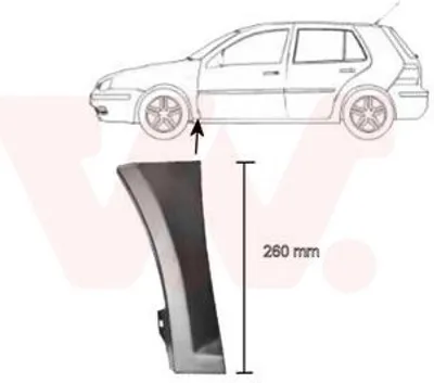 Produktbild von VAN WEZEL 5888155 Kotflügel Vorne Links Unten für VW Golf IV Schrägheck (1J1) Golf IV Variant (1J5) Bora Limousine (1J2) Bora Variant (1J6)