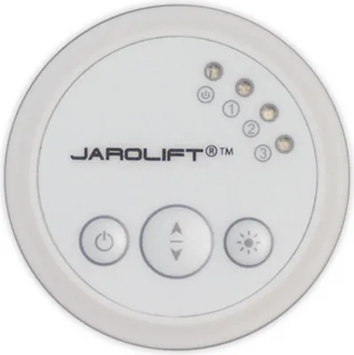 Produktbild von Jarolift Funk Sonnensensor / Lichtsensor TDSO, weiß Lichtsensor für automatische Rollladensteuerung, Helligkeitssensor mit Saugnapf, kabellos, Rolling Code