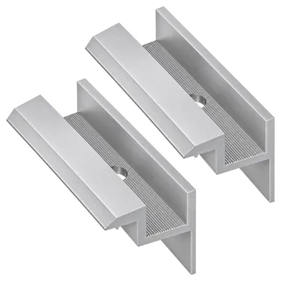 Produktbild von 2 Stück Endklemme Silber Befestigung Solarmodule 30mm