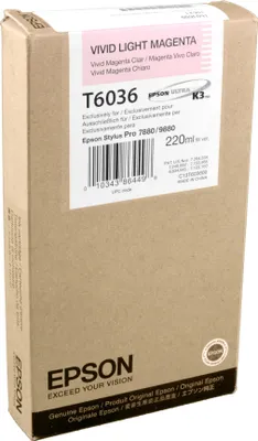 Produktbild von Epson Singlepack Vivid Light Magenta T603600, 220 ml, Magenta, Tinte auf Pigmentbasis, 220 ml, 1 Stück(e), Einzelpackung