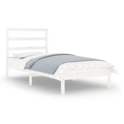 Produktbild von vidaXL Massivholzbett Weiß 90x190 cm