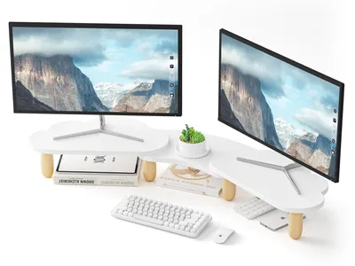Obrázek produktu pro Stojan pro dva monitory s nastavitelným úhlem a délkou