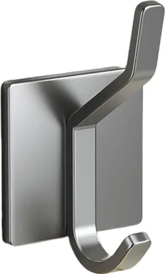 Produktbild von Haken zum Aufhängen an der Wand, kein Bohren, selbstklebend, rutschfest, wasserdicht, hohe Tragfähigkeit, rostfrei, Aufbewahrung von Badezimmerkleidung, Handtüchern, Küchenutensilien, Doppelaufhänger, Dusch-Organizer