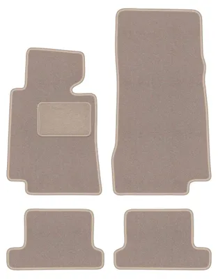 Productafbeelding van Velours automatten voor BMW 8 E31 1988-1999 (coupé) – 4-delig, beige, op maat – Wielganizator LUX