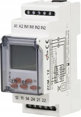 Produktbild von Zamel | Wochenzeitschaltuhr ZCM-12 - 2-Kanal - 230V AC - LCD-Display - programmierbar und zuverlässig