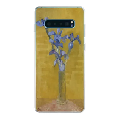 Produktbild von MuchoWow® Handyhülle Schutzhülle Hülle für Samsung Galaxy S10 Plus Schwertlilien - Piet Mondrian - Alte Meister Silikon Softcase Handy Hülle - Schutzhülle
