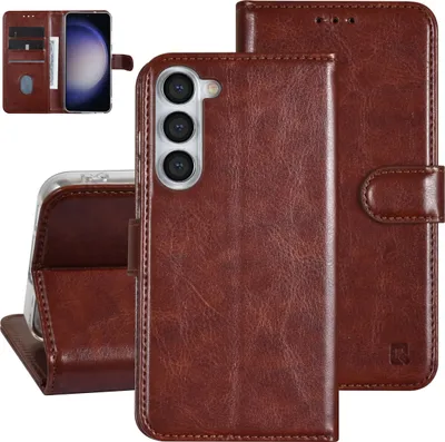 Produktbild von UNIQ Accessory Galaxy S23 Plus Book type case - Card holder for 3 cards - Magnetic closure - Brown