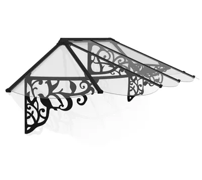 Produktbild von Palram - Canopia Vordach Lily 2642 schwarz 268x88 cm