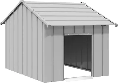 Immagine prodotto di vidaXL Cuccia per cani con tetto 83x130x85 cm Acciaio zincato