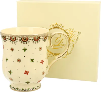Produktbild von DUO ECRU Becher 450 ml CASABLANCA New Bone China Porzellan