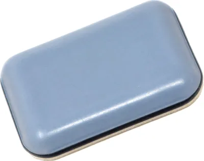 Immagine prodotto di Adsamm® | 32 x guide PTFE | 24x34 mm | grigio-blu | rettangolari | Guide autoadesive per mobili di Adsamm®