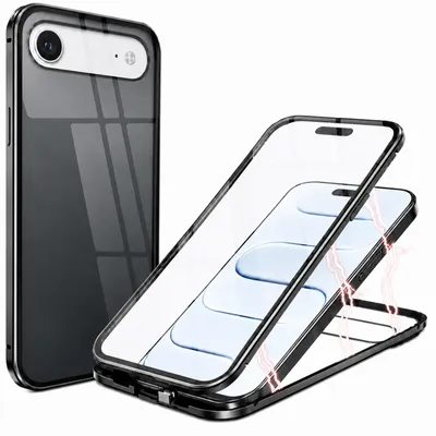 Produktbild von Hülle Magnet für iPhone Air Schutzhülle Cover Glas Handy Tasche Panzer Case