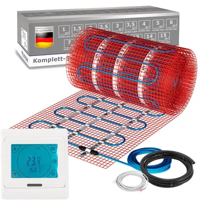 Produktbild von VILSTEIN© | Elektrische Fußbodenheizung 150W/m² TWIN Technologie Elektro | Komplett-Set | 15m² - 30m