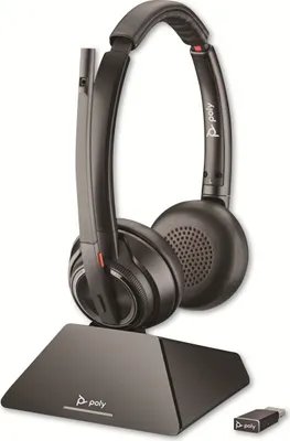 Obrázek produktu pro Poly Savi 8220 UC - Kopfhörer - Kopfband - Büro/Callcenter - Schwarz - Binaural - Kabellos