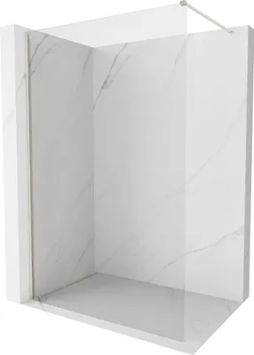 Obrázok produktu pre Mexen Kioto-X sprchová zástena 140 x 200 cm, priehľadná 10 mm, brúsený nikel - 800-140-101-97-00-X