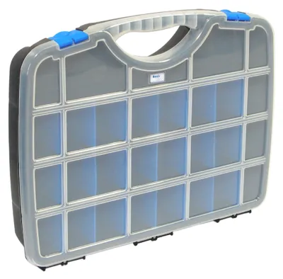 Produktbild von Tayg Sortimentskasten Basic Box 03/460 x 350 x 81 mm/bis zu 26 Fächer/schwarz-bl