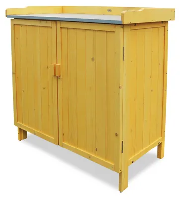 Produktbild von Tisch mit Untergestell - Arbeitsfläche 100 cm - Platzsparend - Lagerung - Für Gartenarbeit