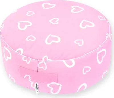 Produktbild von Amilian Sitzkissen mit Bezug ca. 40 cm Durchmesser, ca. 16 cm hoch, Sitzpuff Puff, für Kinder, weiche Füllung Fußhocker Bodenkissen Sitzsack