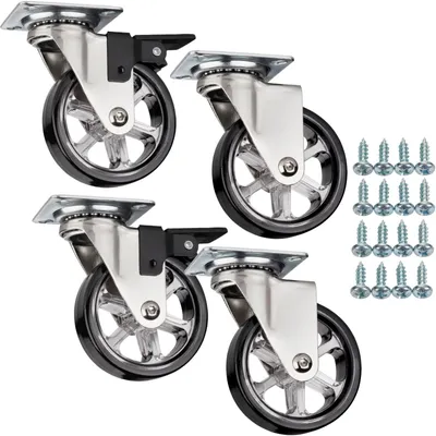 Produktbild von SOTECH Möbelrolle RAPID Ø 75 mm schwarz (2+2 Set)