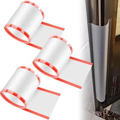 Imagen del producto de Protector antideslizante para puertas, autoadhesivo, 17 x 120 cm, paquete de 3 unidades, para la seguridad infantil