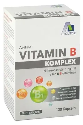 Obrázek produktu pro Avitale Vitamin B Complex kapsle, 120 kapslí