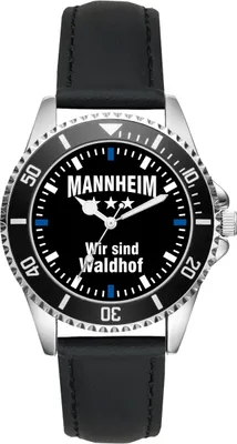 Produktbild von KIESENBERG Herrenuhr Armbanduhr Mannheim Geschenk Fan Artikel Zubehör Fanartikel Analog Quartz Uhr L-2558