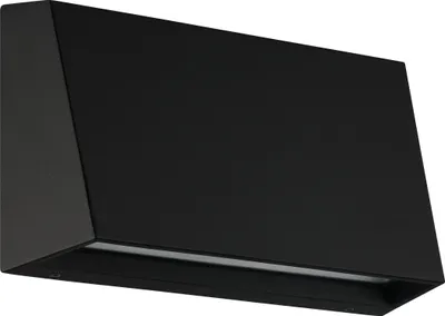 Produktbild von SPONGANO Wand-/Deckenleuchte Lampe Beleuchtung - L20 x H12 x AL6 cm - schwarz - 1X9,5W inkl. - IP65