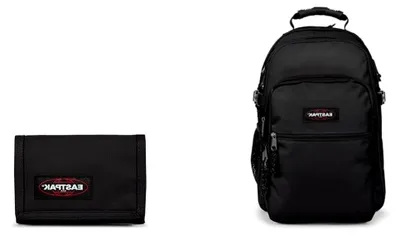 Produktbild von TUTOR - Rucksack, 39 L, Black (Schwarz) & Crew Single - Geldbörse, Black (Schwarz)