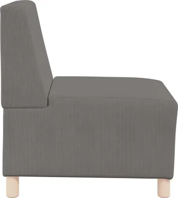 Immagine prodotto di vidaXL Divano modulare senza braccioli Grigio chiaro 55 x 74 x 82 cm in velluto