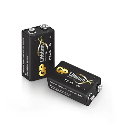 Produktbild von GP Lithium 9V Block Batterien, 9 Volt Lithium Li-MnO2, 10 Jahres Batterie Longlife (2 Stück 9v Block Lithium) ideal z.B. als Rauchmelder Batterie, für Feuermelder, Mikrofone etc.