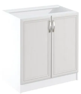 Image de Armoire basse de cuisine Armoire basse de cuisine Étagère blanche