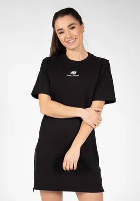 Produktbild von Gorilla Wear Neenah T-Shirt-Kleid – Schwarz – S