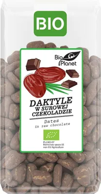 DAKTYLE W SUROWEJ CZEKOLADZIE BIO 250 g - BIO PLANET