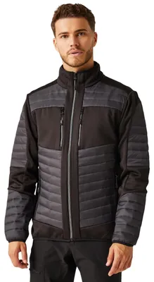 Produktbild von Regatta - "E-Volve Hybrid" Jacke für Herren FK2625 (XL) (Asche/Schwarz)