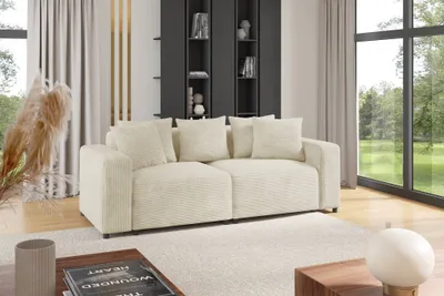 Produktbild von Sofa Designersofa MEGAN 2-Sitzer in Stoff Poso Creme