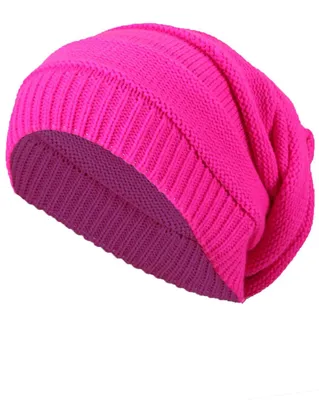 Produktbild von Long Beanie Wintermütze Damen Herren Strick Warm 30536 Pink