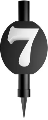 Obrázek produktu pro Dortová fontána s číslem 7, 12 cm